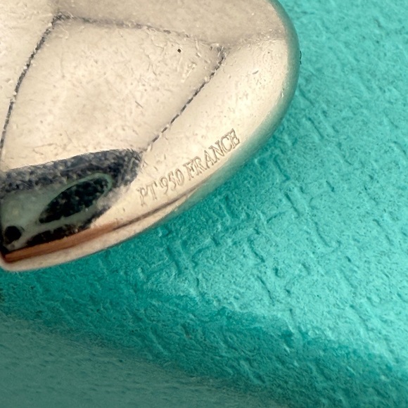 Vtg. Tiffany & Co. Platinum Diamond Pave Heart Twist Chain Tennis Necklace 17" - Picture 6 of 9